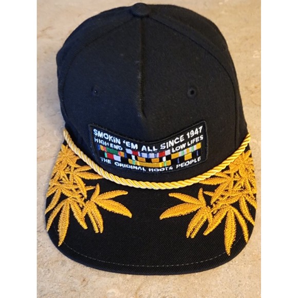 Snapback Black Hat with the saying "Smokin'em all since 1947" - Picture 1 of 9